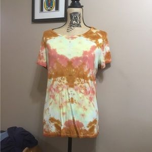 Upcycled tie dye tee